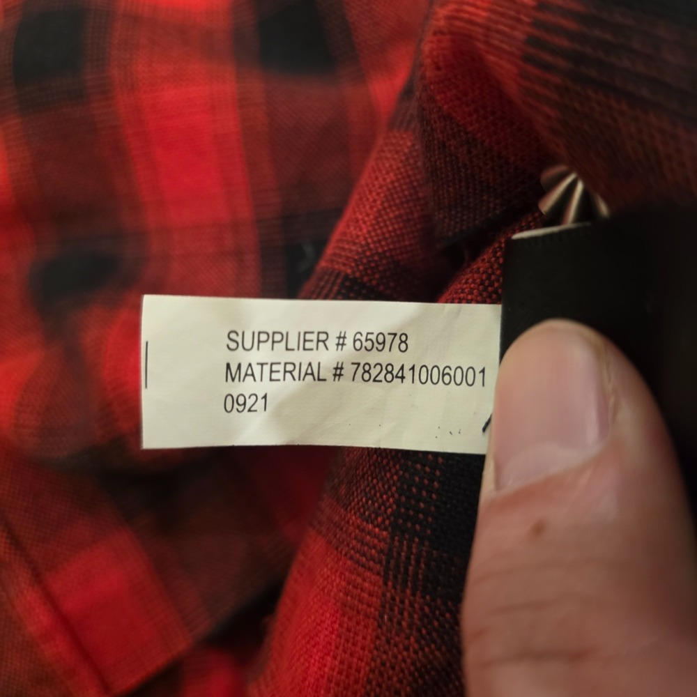 RRL Ralph Lauren Plaid Workshirt Mens XXL Western Sleeve & Hem Cut Distressed - Picture 11 of 16